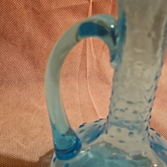 Vintage Blue/Light Blue/Turquoise Hobnail pitcher/vase - Picture 4 of 5